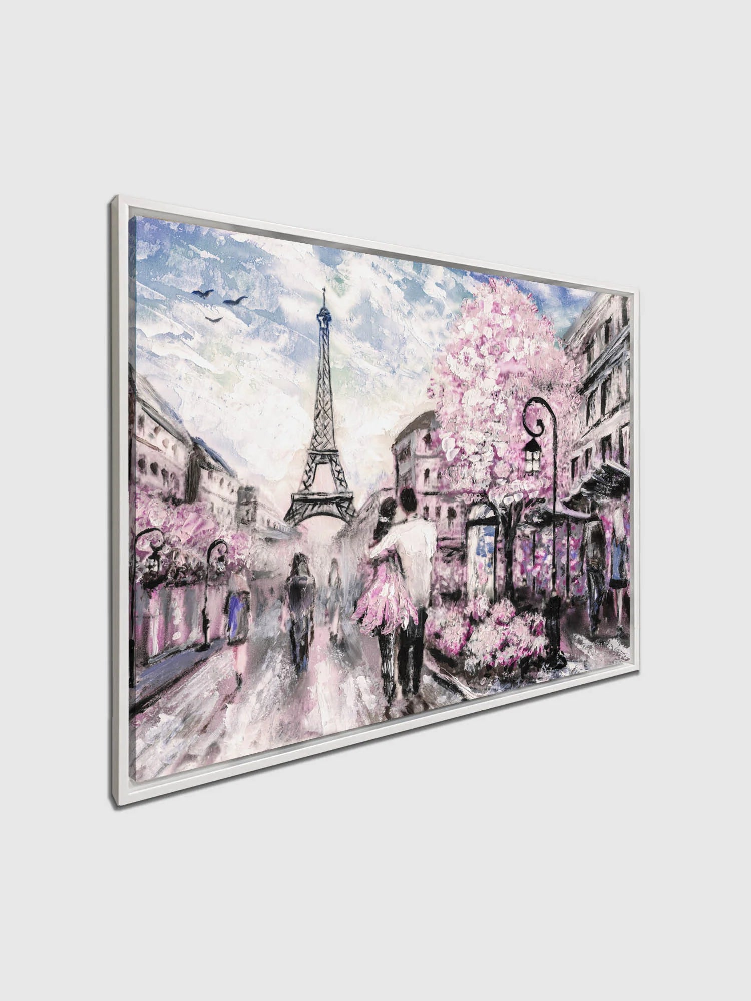 Pretty Pink Paris Canvas Art 46" X 36"