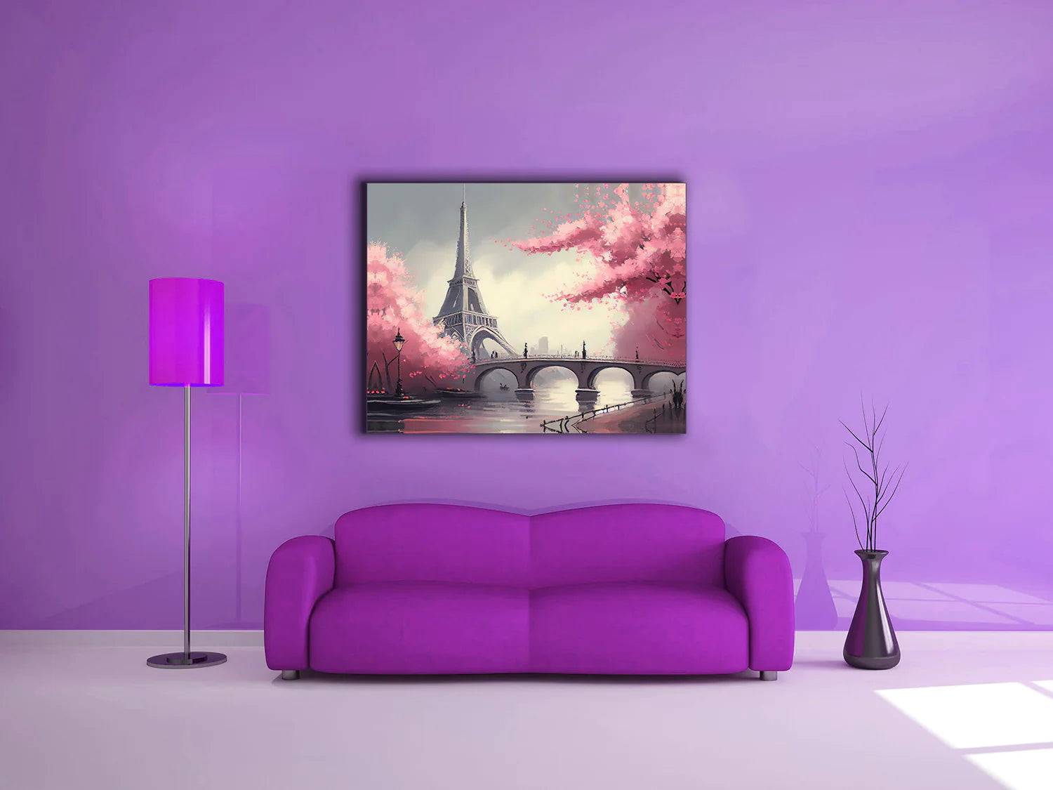 Eiffel Tower Canvas Art 48" x 36"