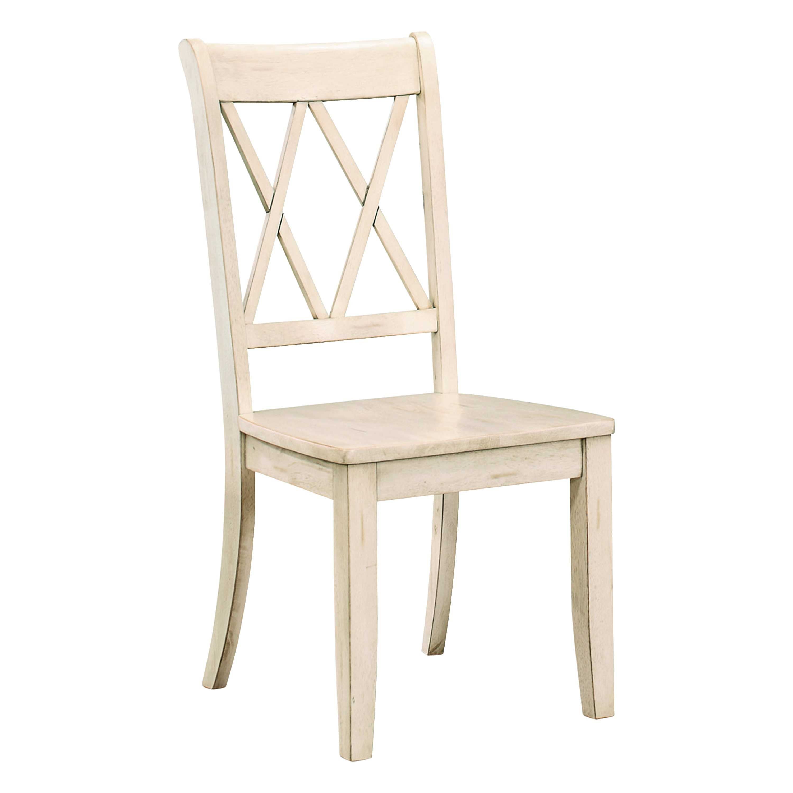 Janina White Chair Set Of 2 5516