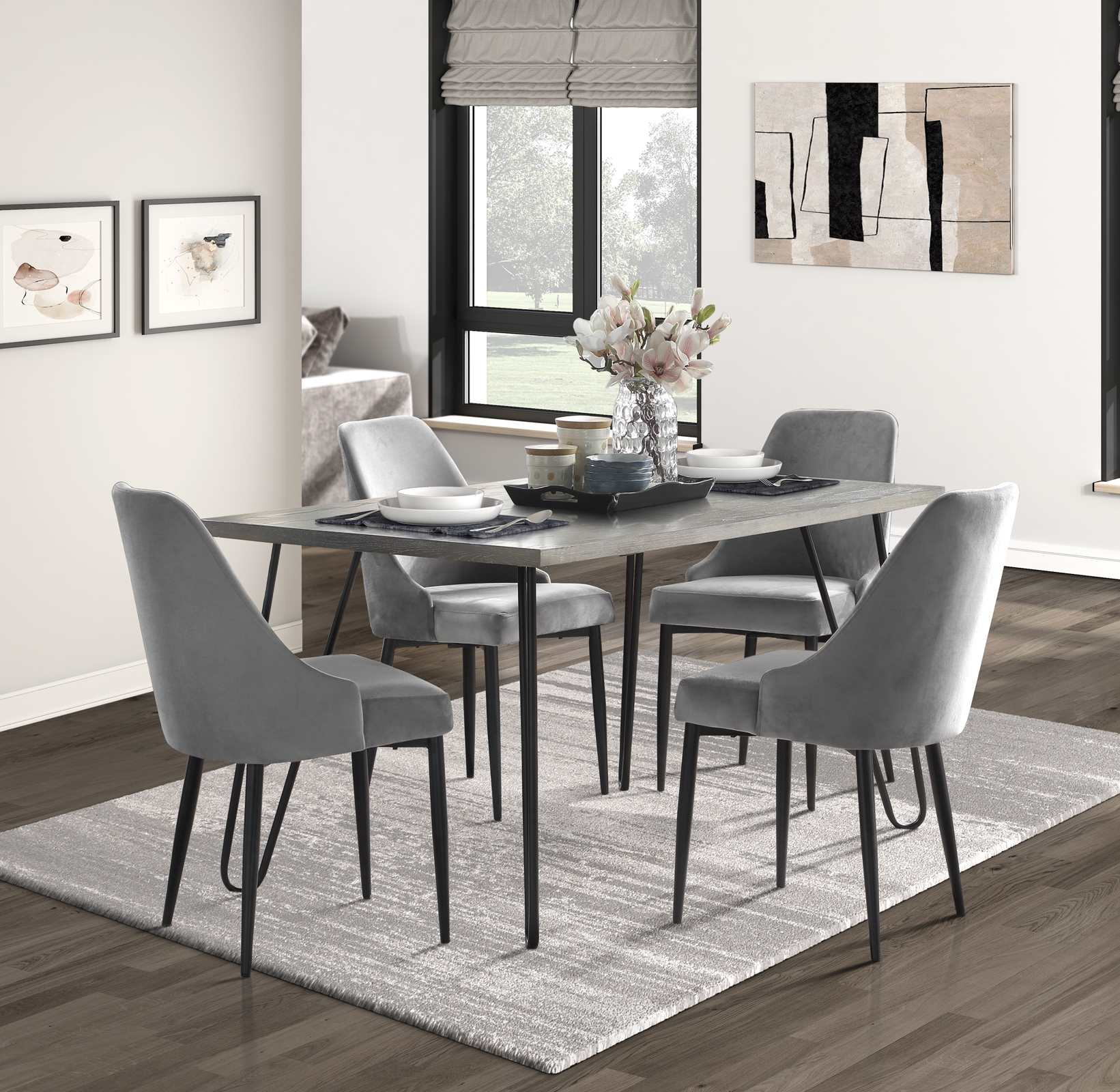Keene Dining Collection Grey 5817