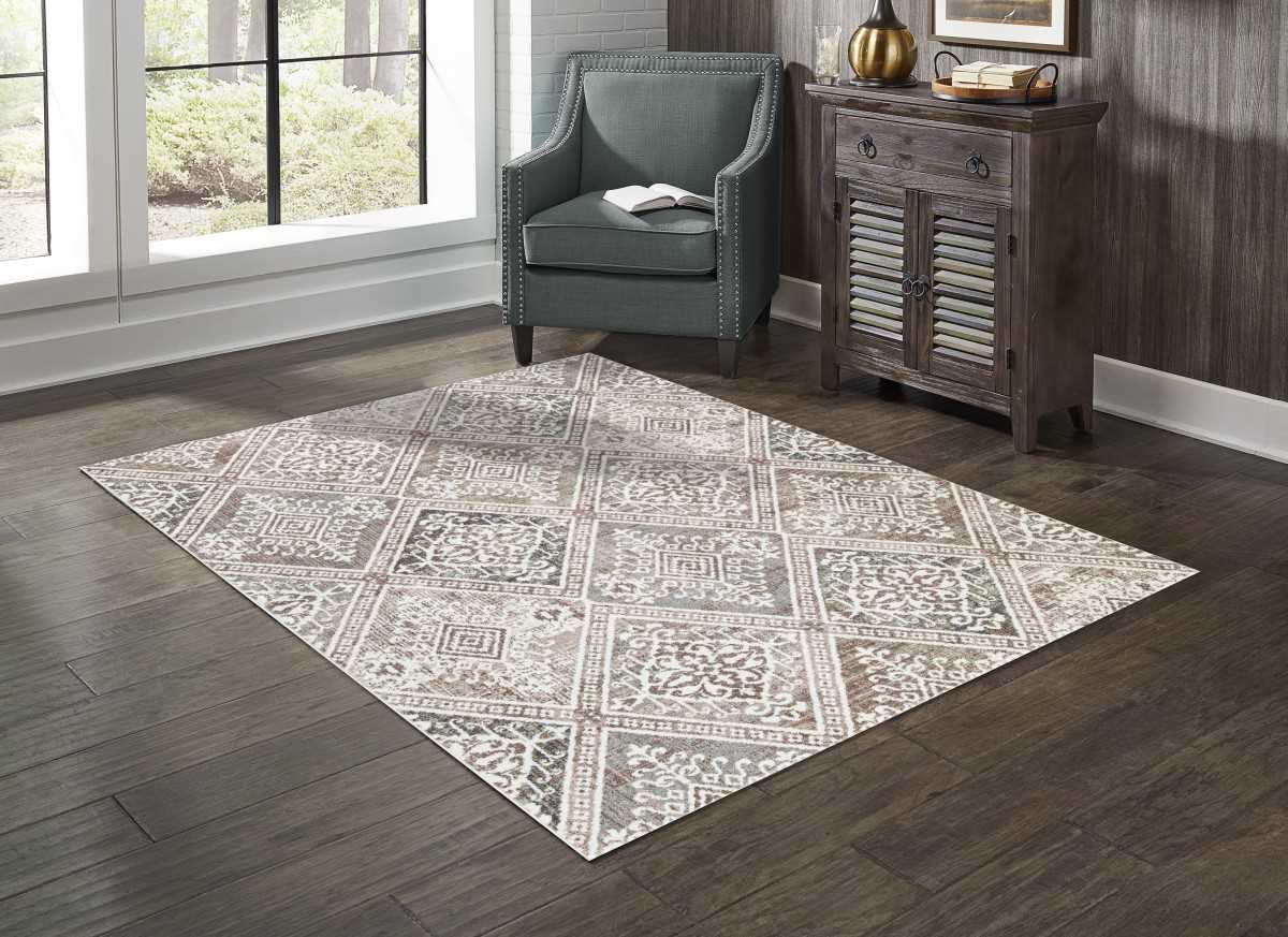 5x8 Viana Sahara Area Rug Beige 71940