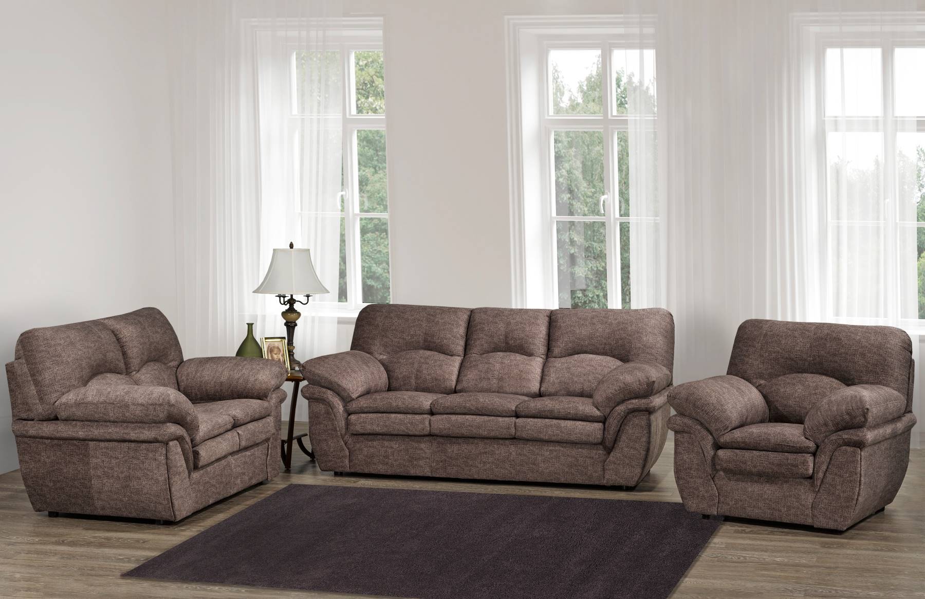 Canadian Made Lovey's Mocha Sofa Collection 6050