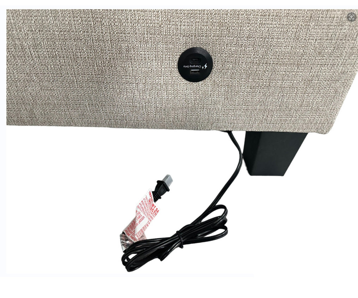 Nolan Fabric Sectional with USB Port 6595