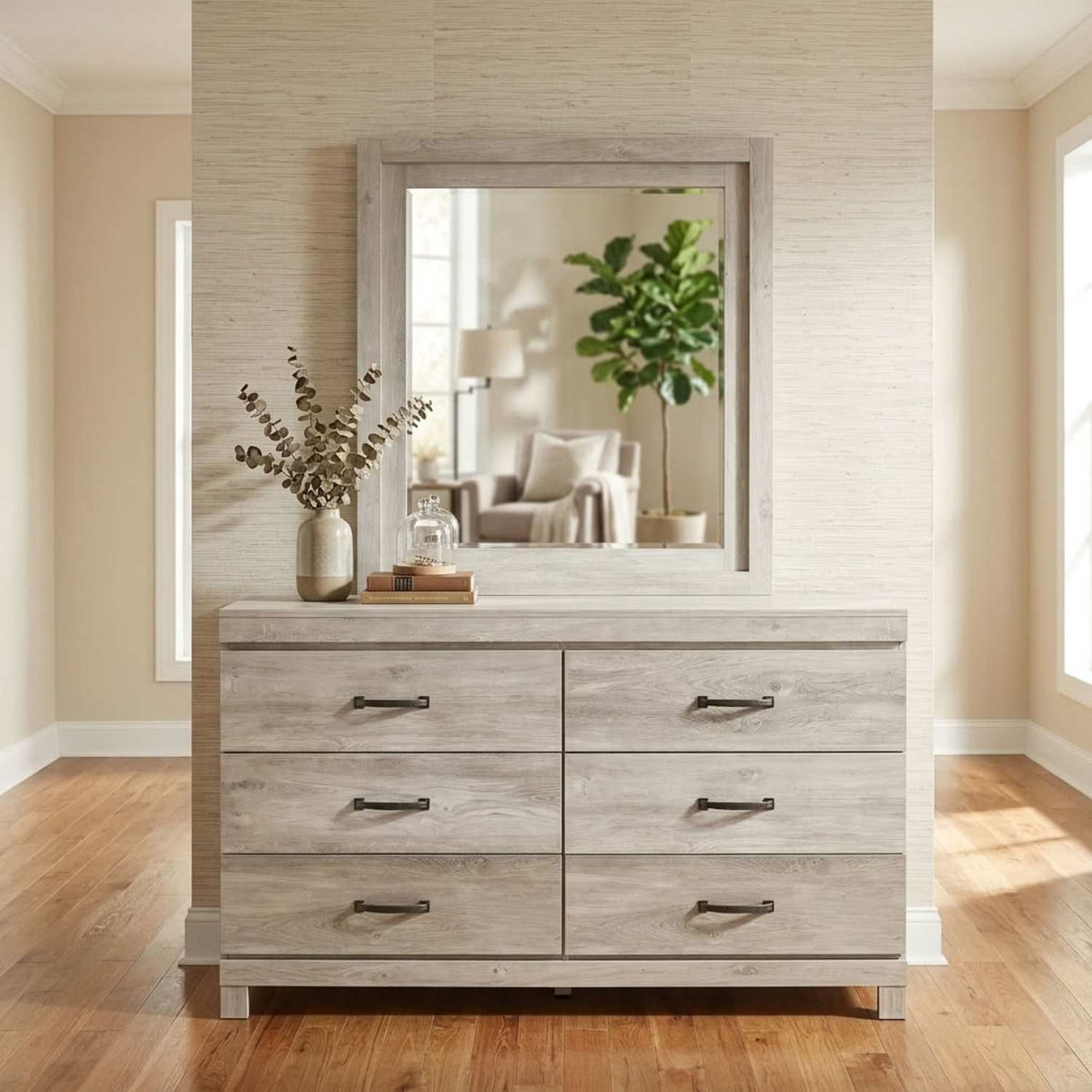 6785 Canadian Made Dresser & Mirror