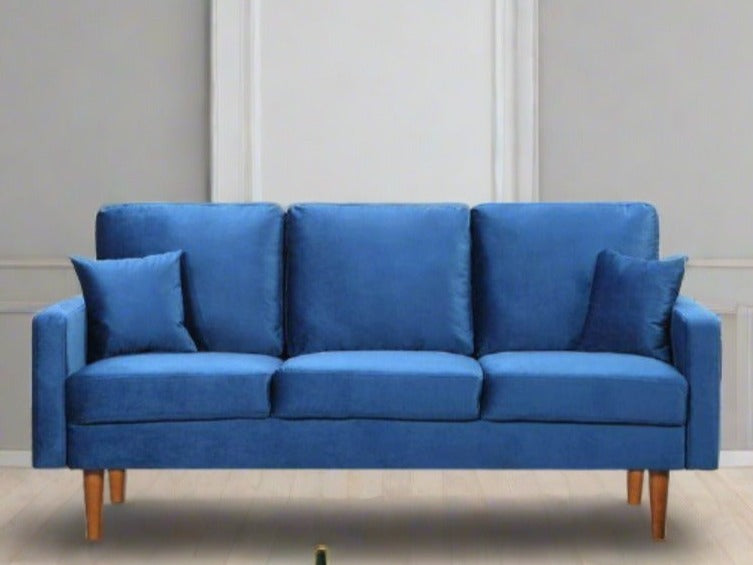 Velvet Sofa Collection Blue 7011