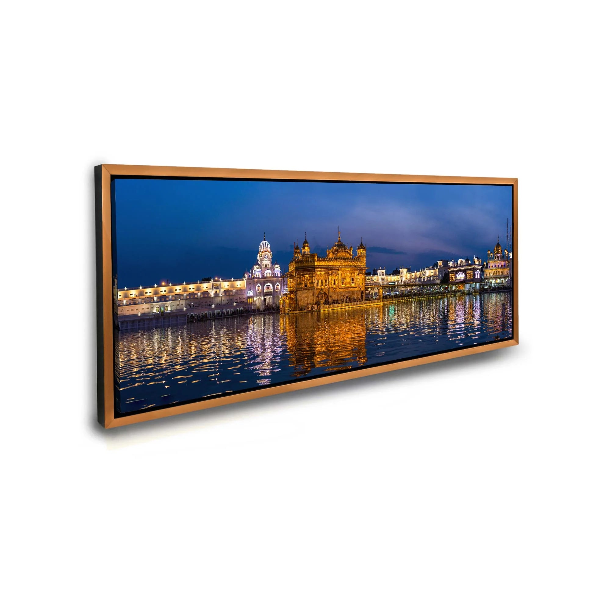 Golden Temple Canvas Art 72" x 24"