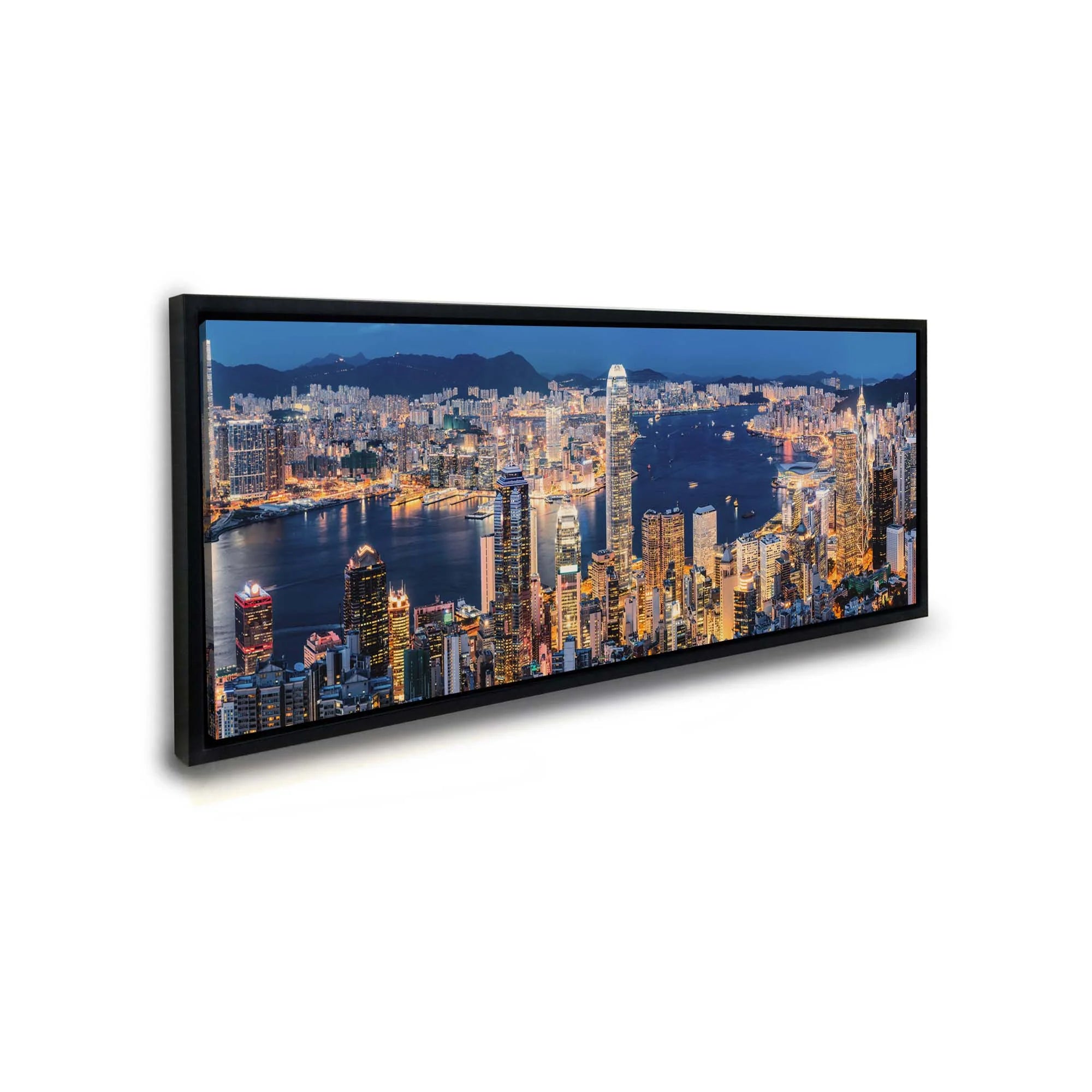 Hi Resolution Canvas of Hong Kong 72" x 24"