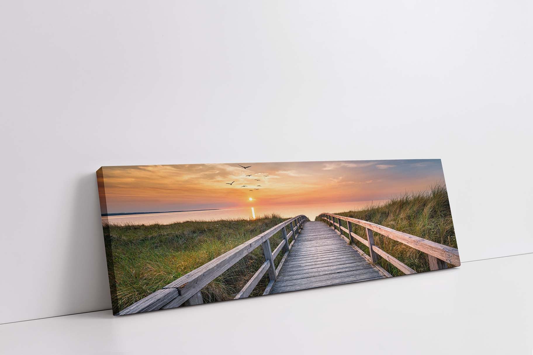 Beach Walk  Canvas Art 72" x 24"