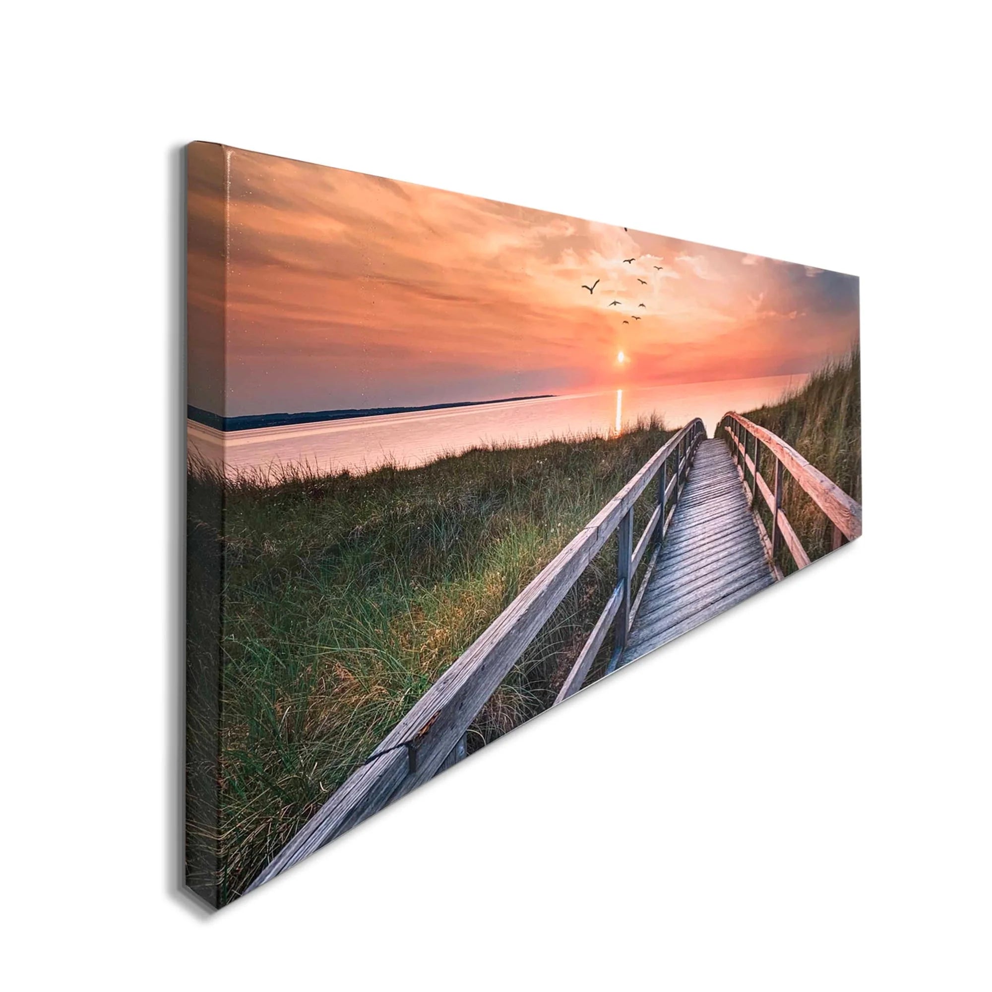 Beach Walk  Canvas Art 72" x 24"