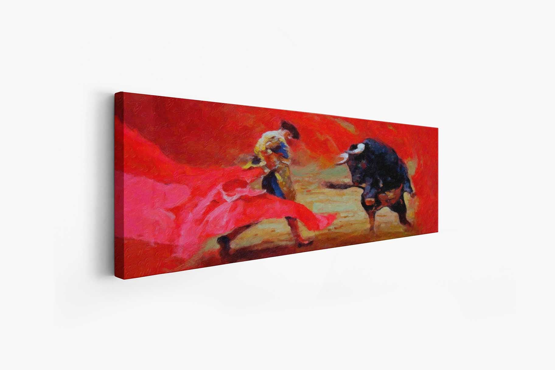 Bullfighter Canvas Art 72" X 24"