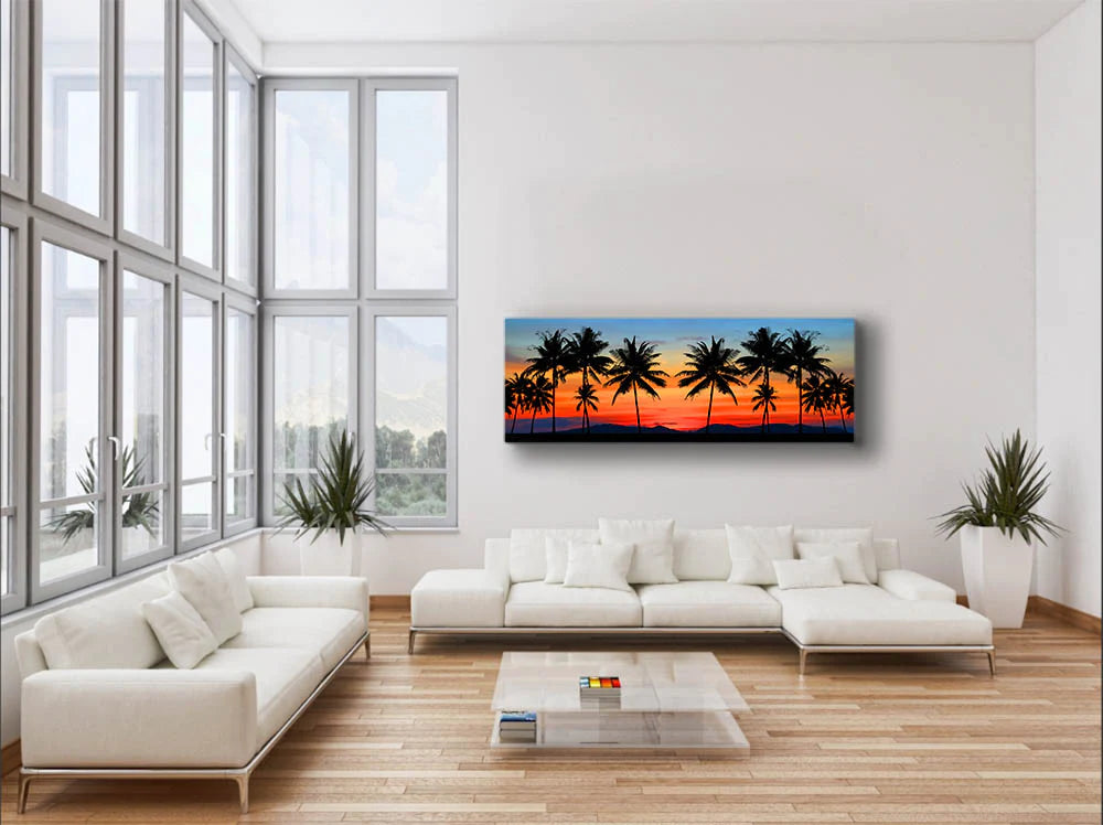 Hawaiian Sunset Canvas Art 72" x 24"