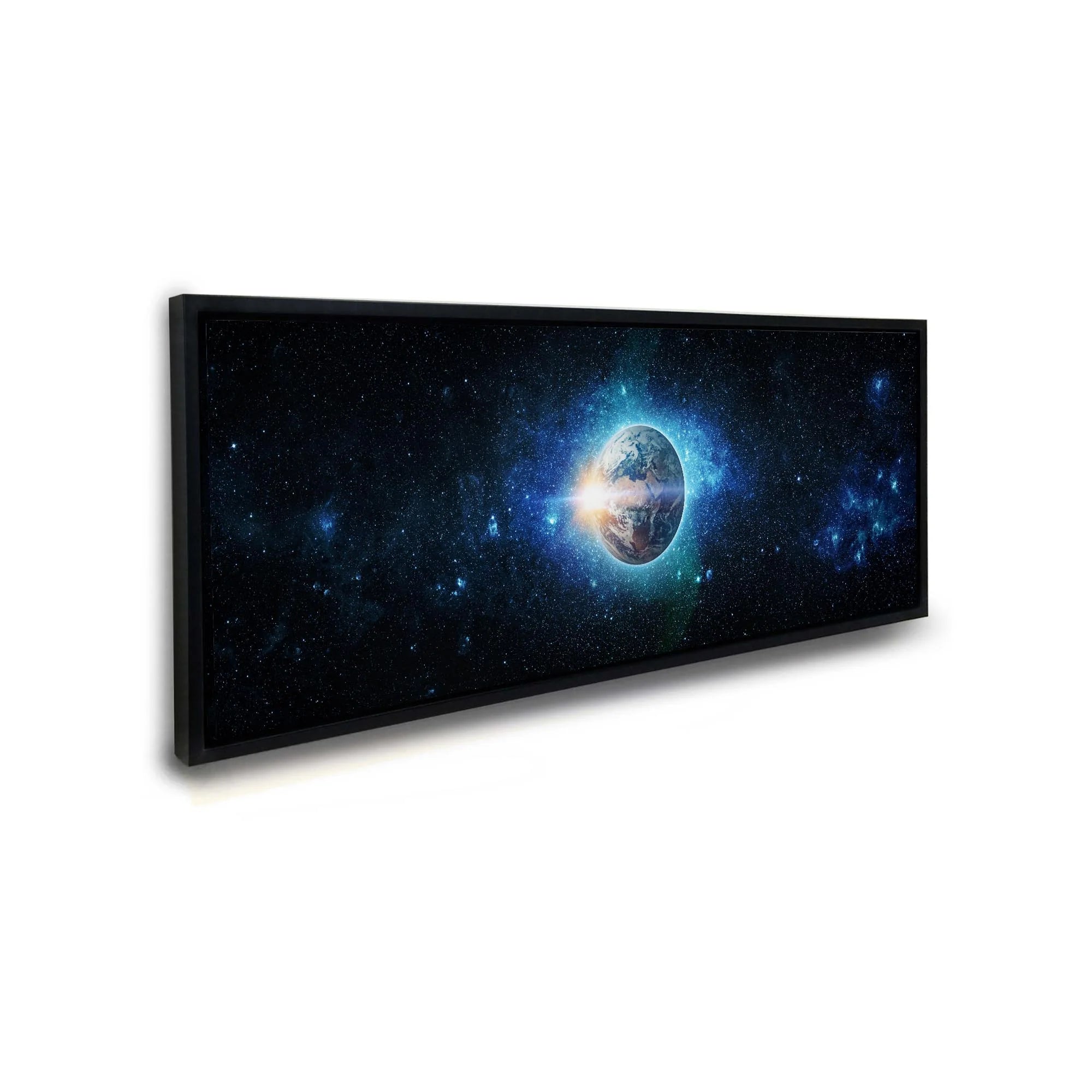 Home Alone canvas with Multi Color Shimmering Top Coat 72" X 24"