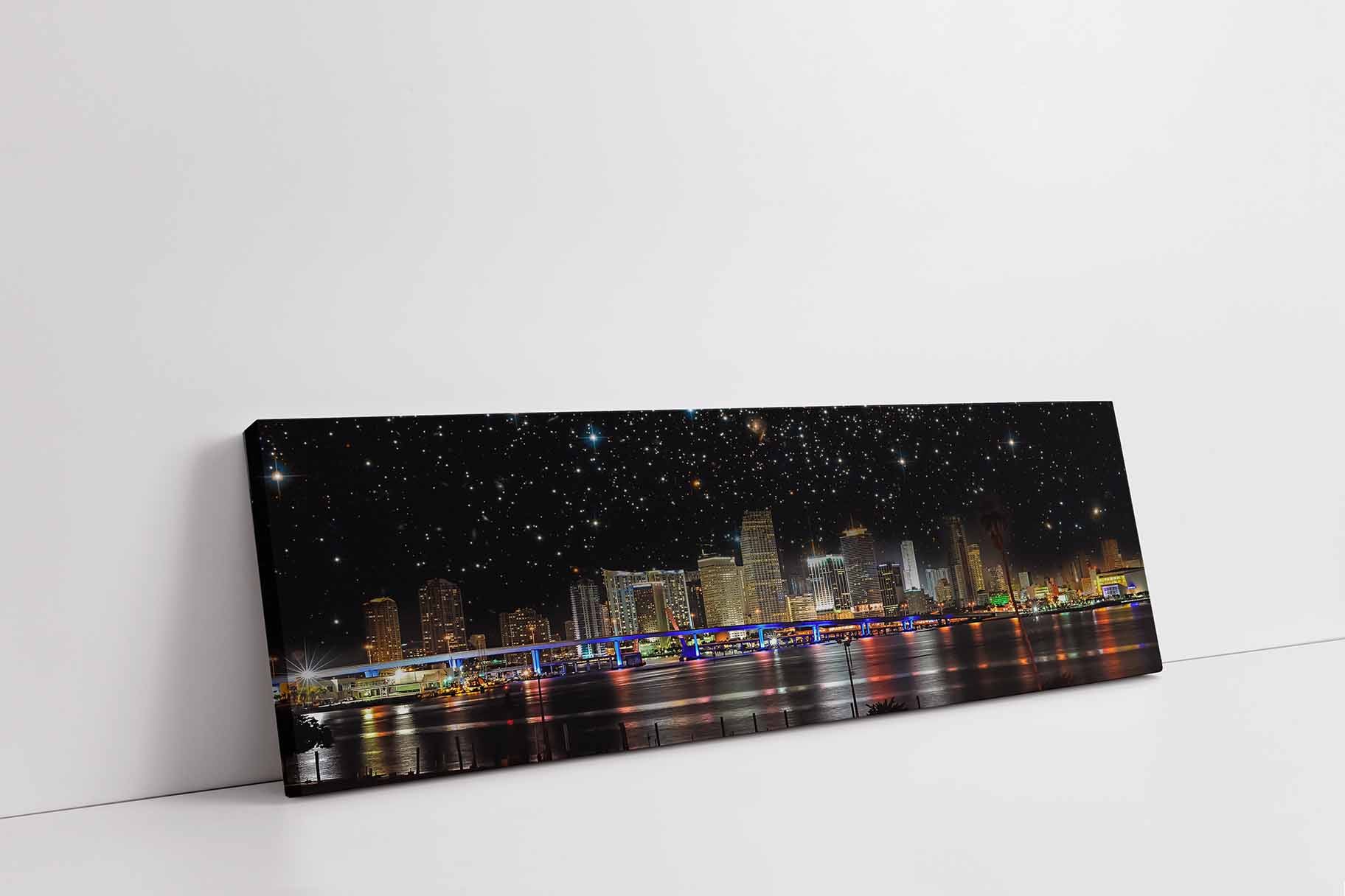 Miami Fine Art Canvas 72" x 24"