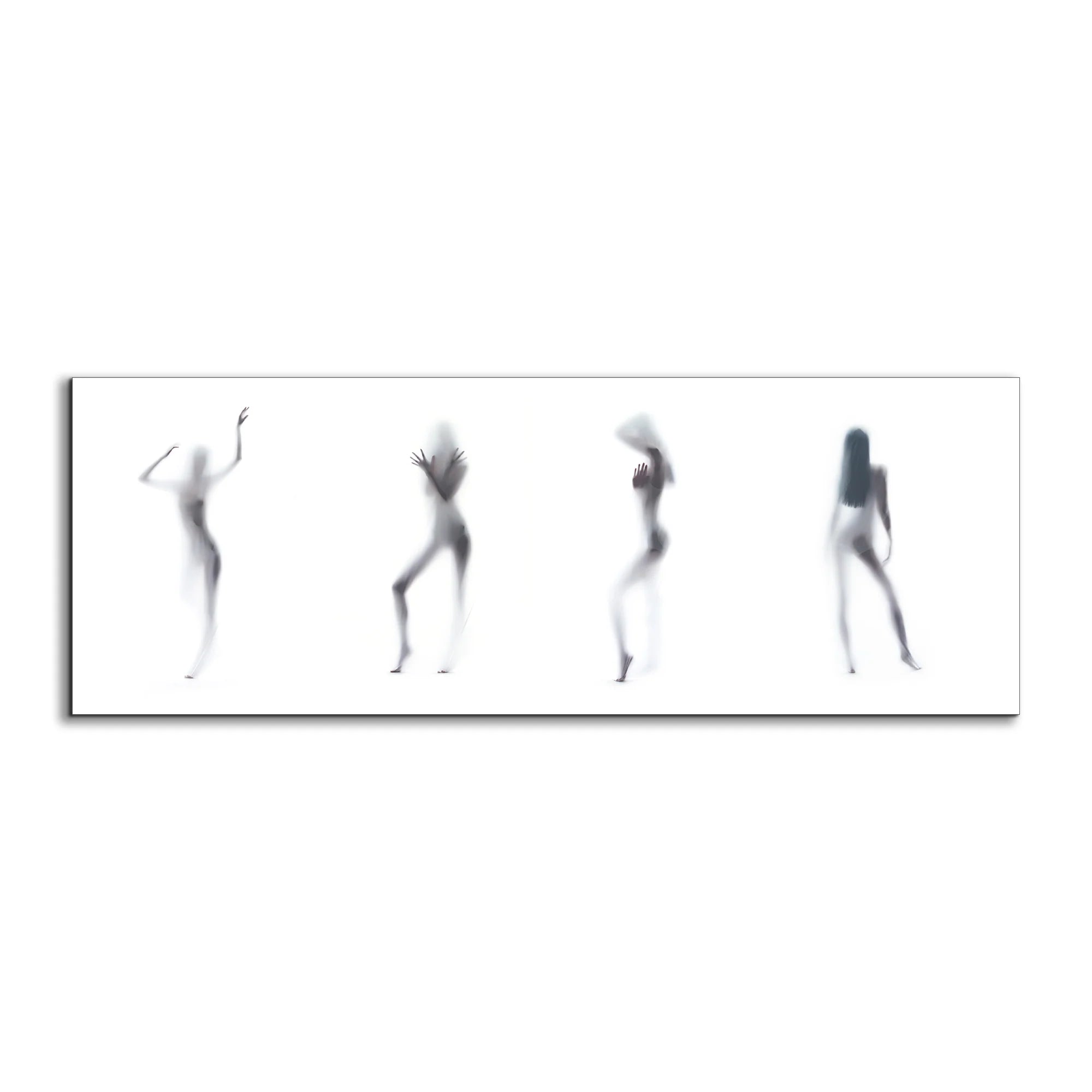 Silhouette of 4 Women Canvas Art 72" x 24"