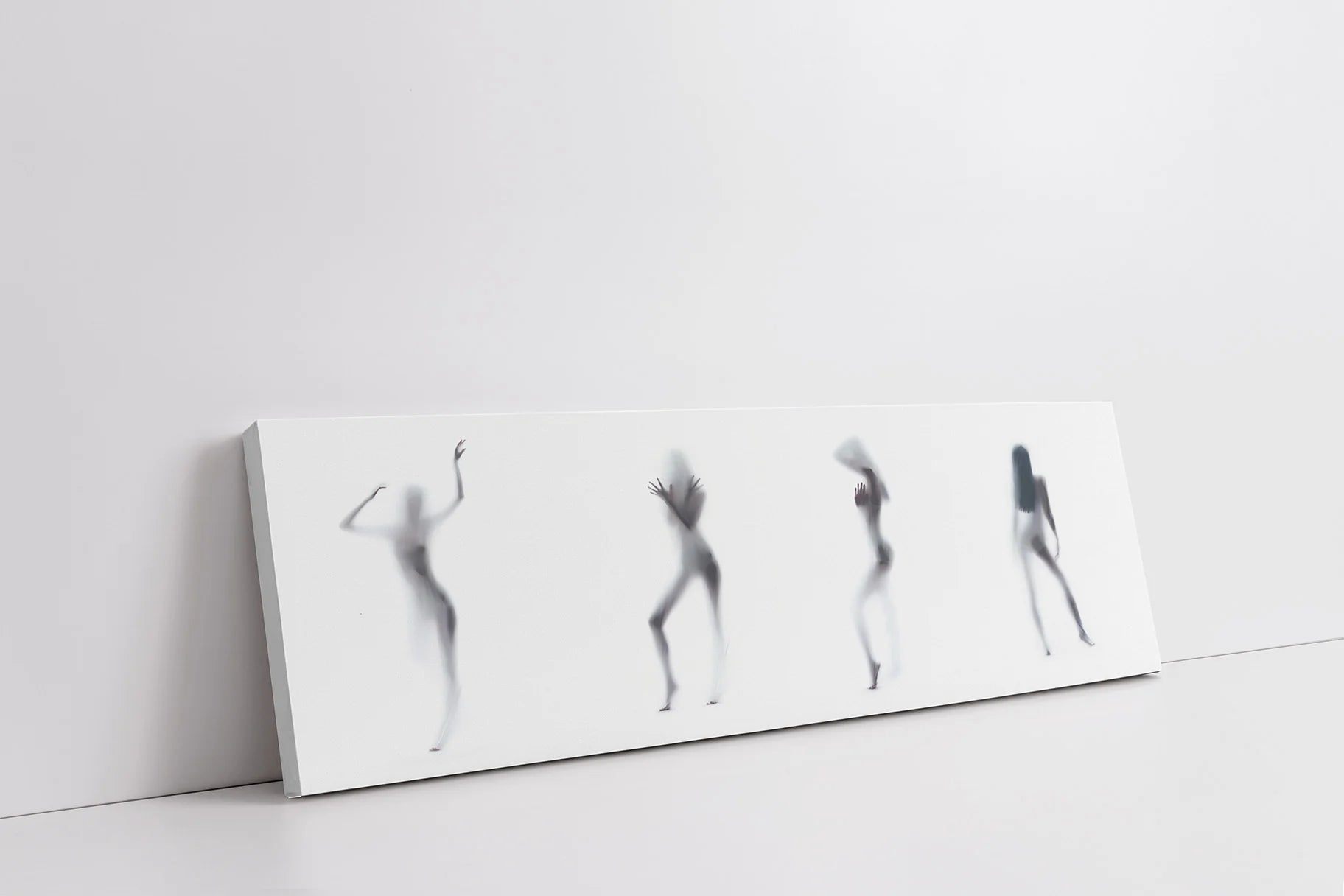 Silhouette of 4 Women Canvas Art 72" x 24"