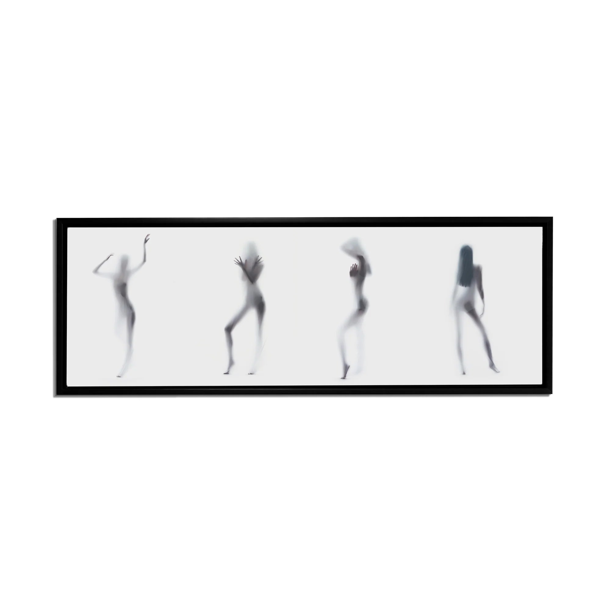 Silhouette of 4 Women Canvas Art 72" x 24"