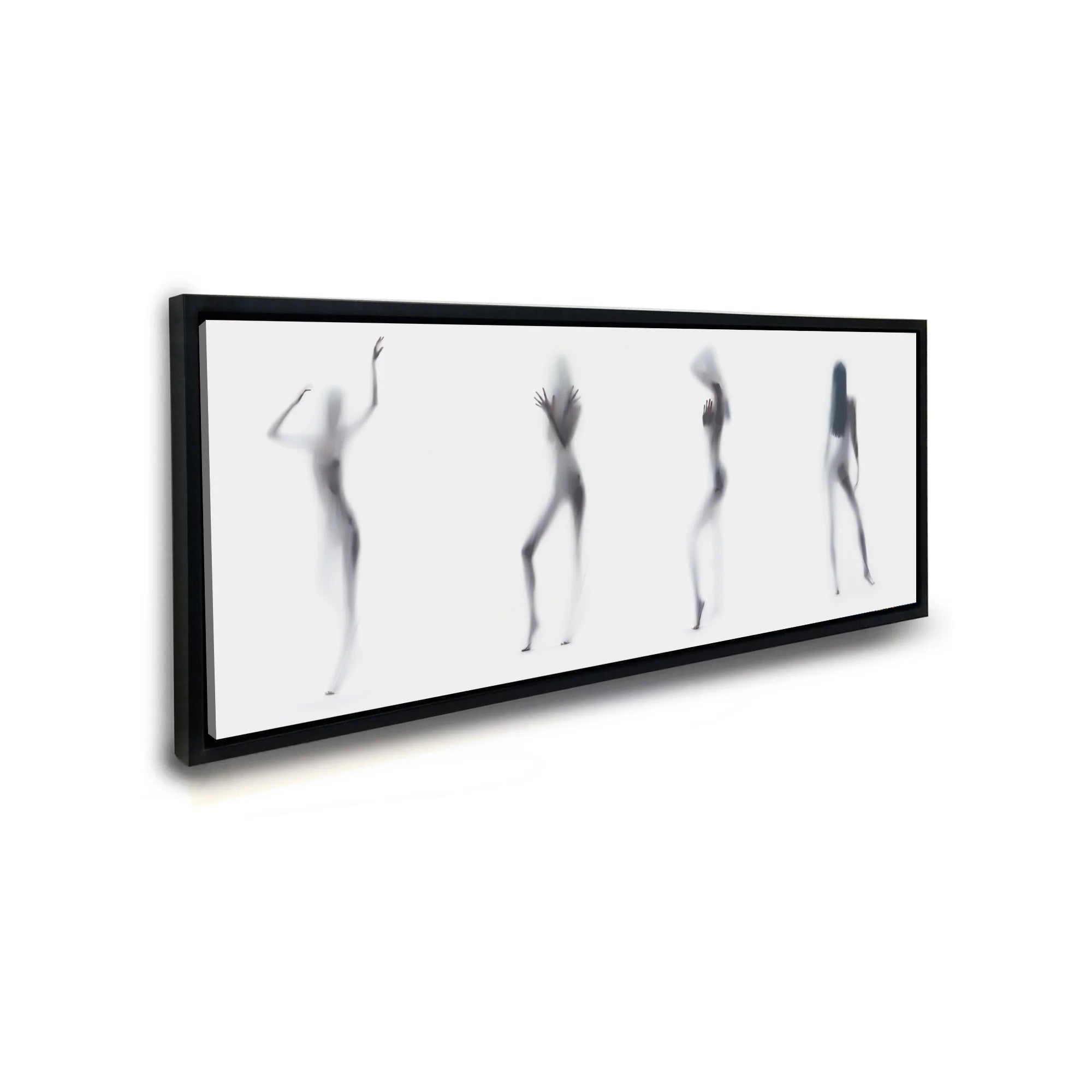 Silhouette of 4 Women Canvas Art 72" x 24"