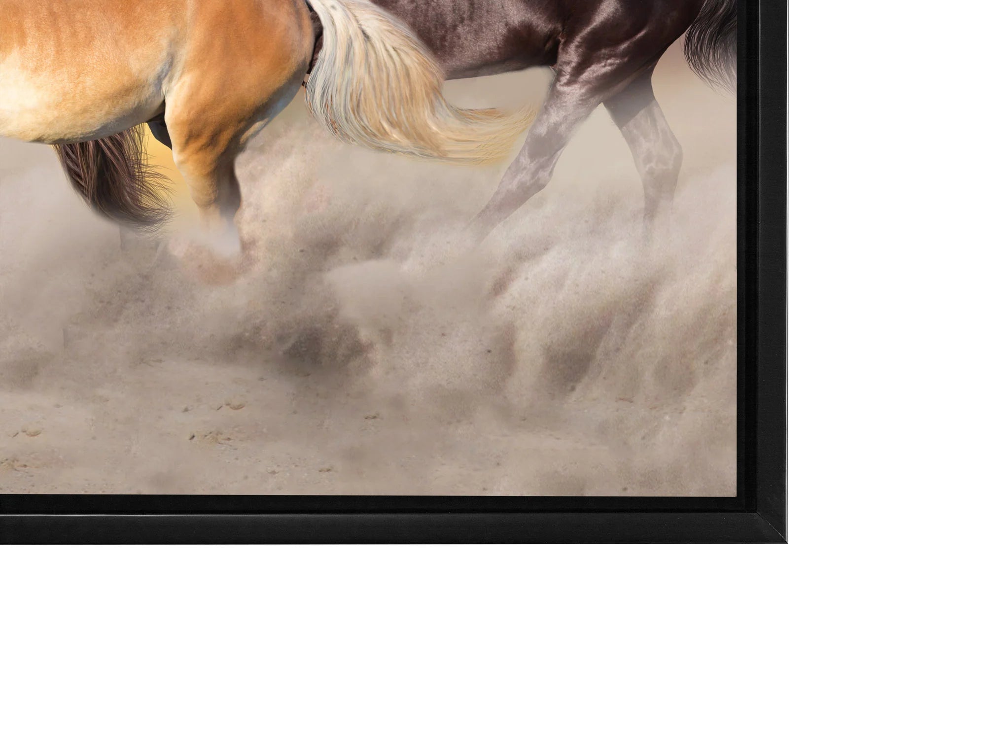 Team of Horses Canvas Art 72" x 24"