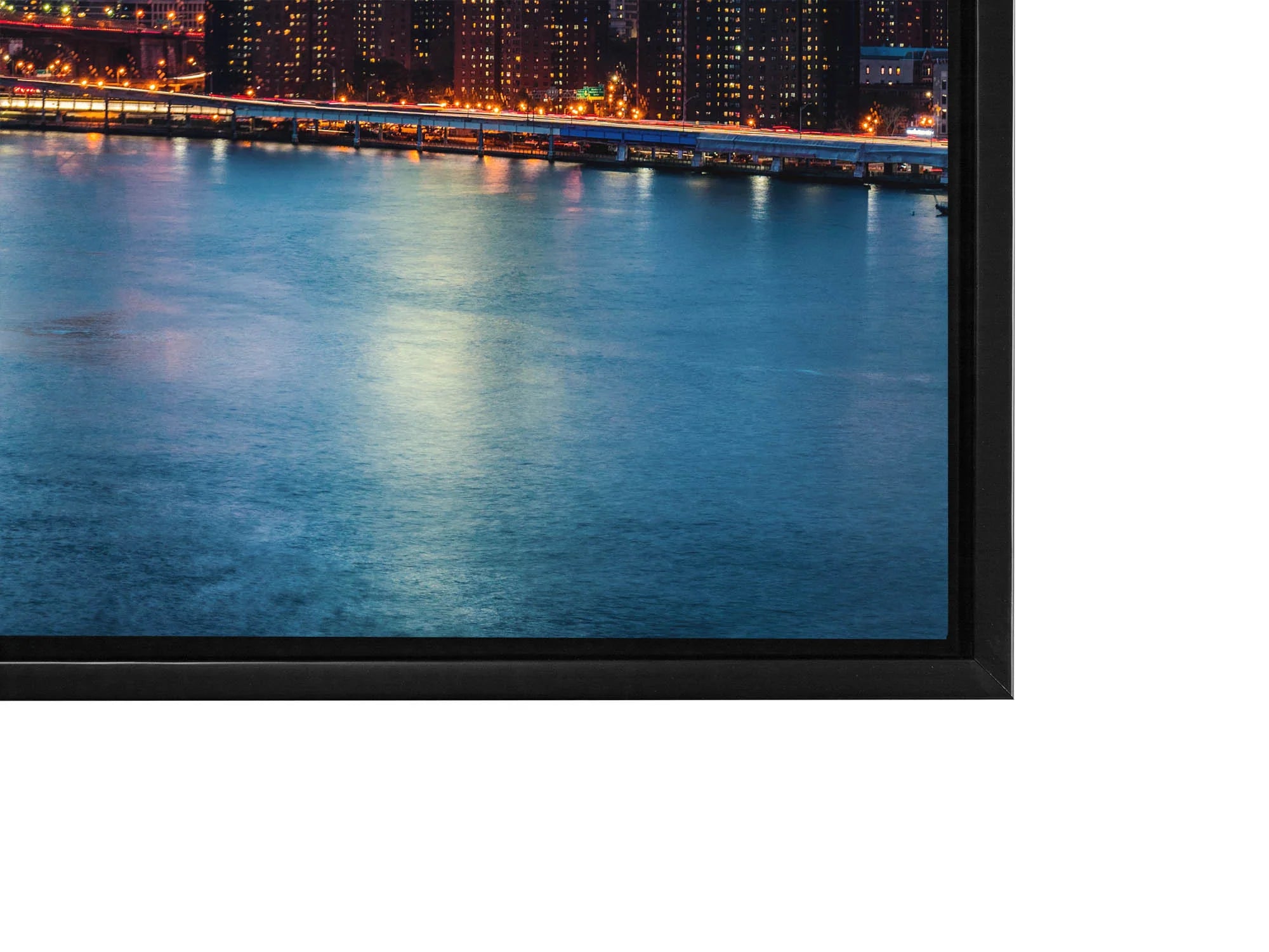 NYC Sunset Bridge Canvas Art 72" x 24"