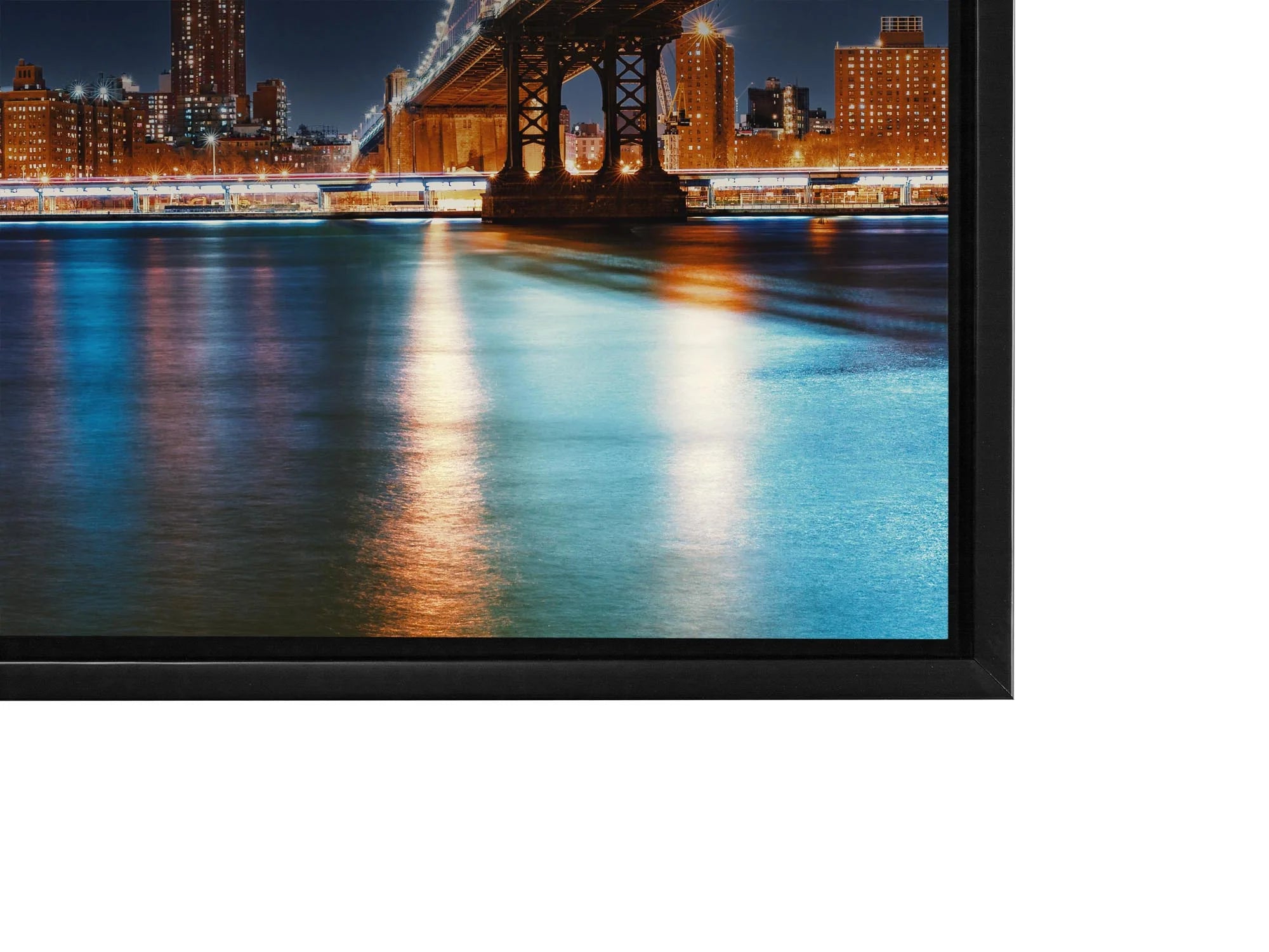 NYC Moon Skyline Canvas Art 72" x 24"