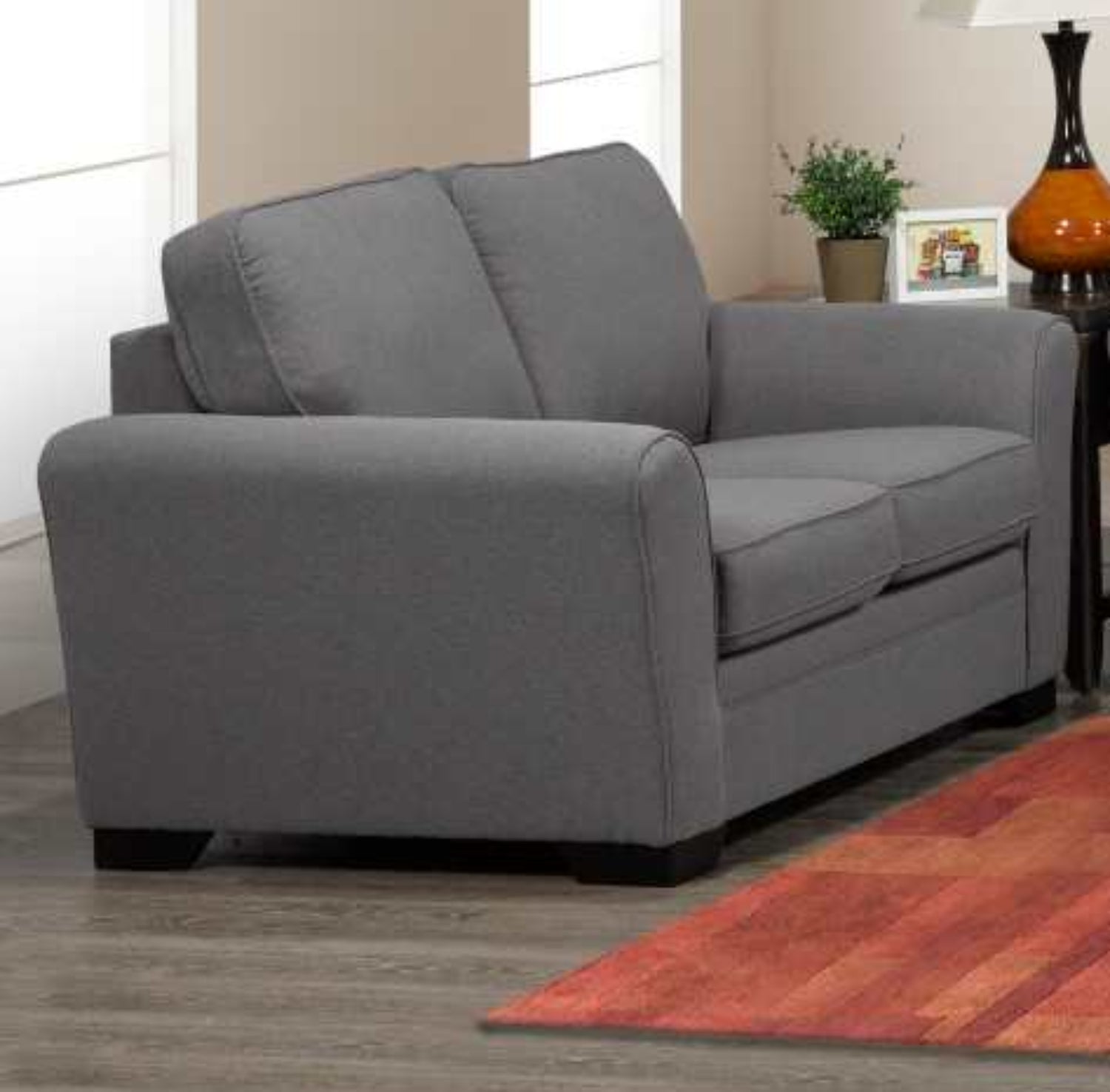 Canadian Made Joseph Grey Loveseat 9555