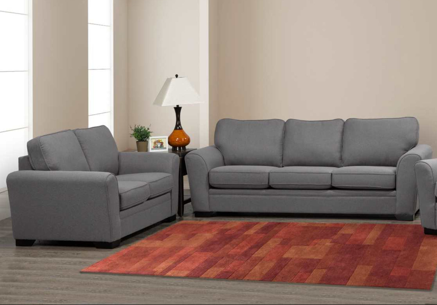 Canadian Made Joseph Grey Sofa 9555