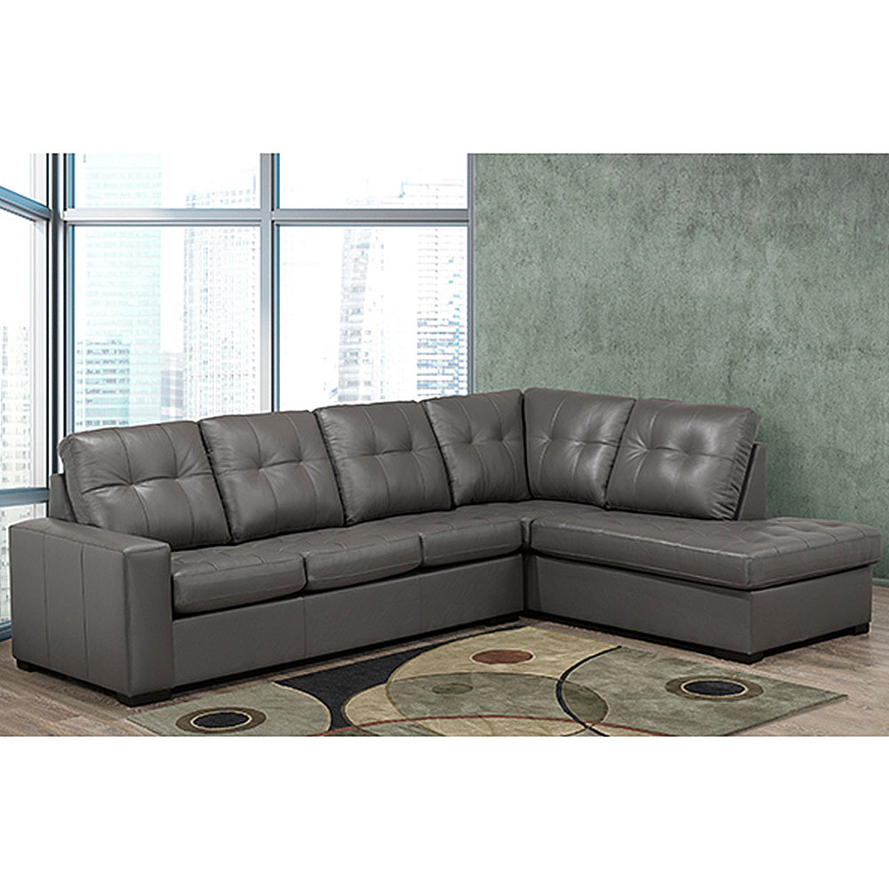 Canadian Made Zurick Grey Sectional Sofa 9883