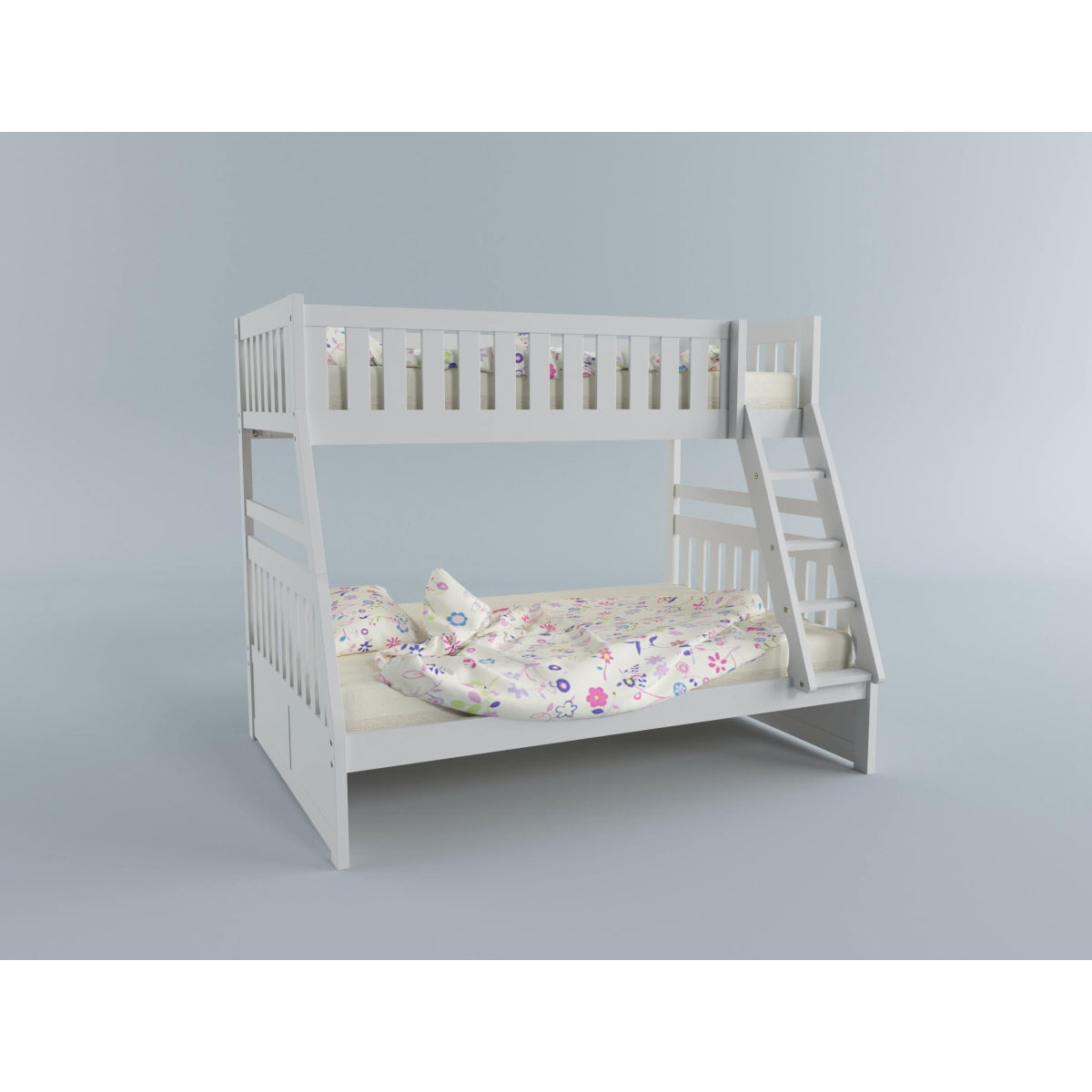 White Galen Full Bunk Bed B2053TFW