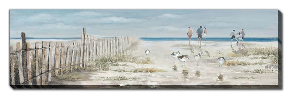 Beach Fun Oil Painting 20" x 71"