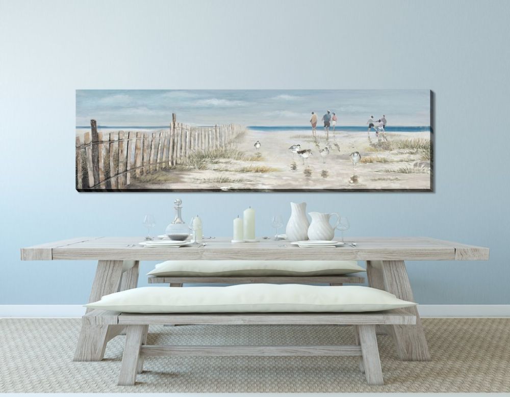 Beach Fun Oil Painting 20" x 71"