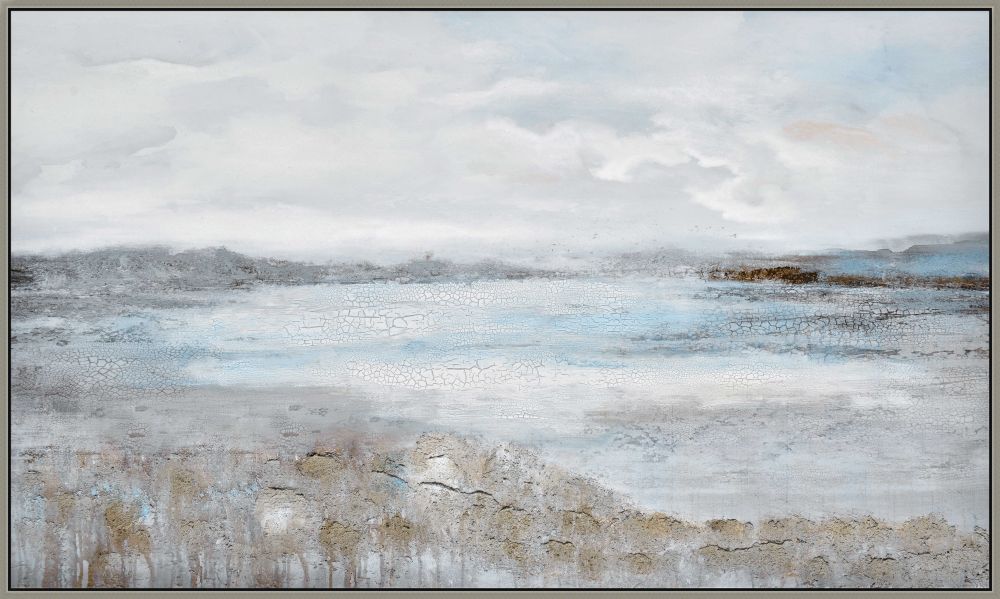 Rocky Shore Oil Painting 43" x 72"