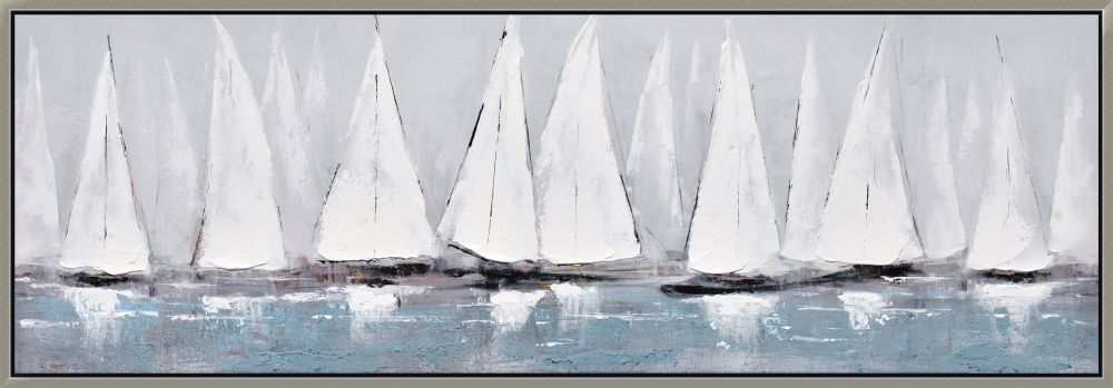 Sails in a Row Canvas Art 20" x 60"