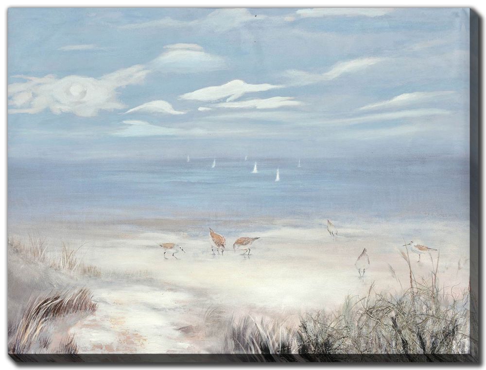 Birds by the Seashore Oil Painting 36" x 48"