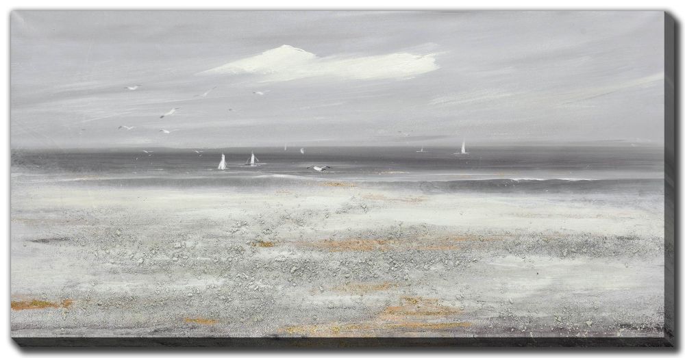 Distant Sails Oil Painting 28" x 56"