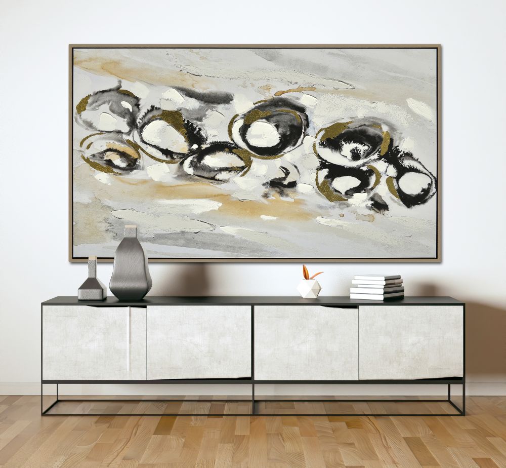 Circles in Motion Oil Painting 43" x 72"