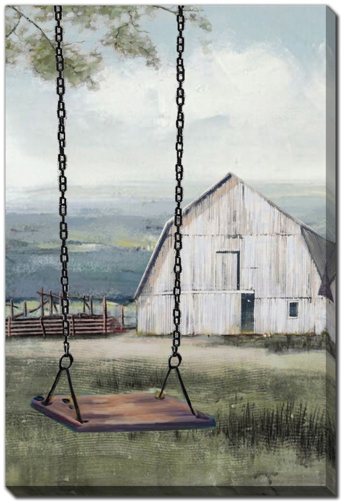 Farmhouse Swing Canvas Art 32" x 48"