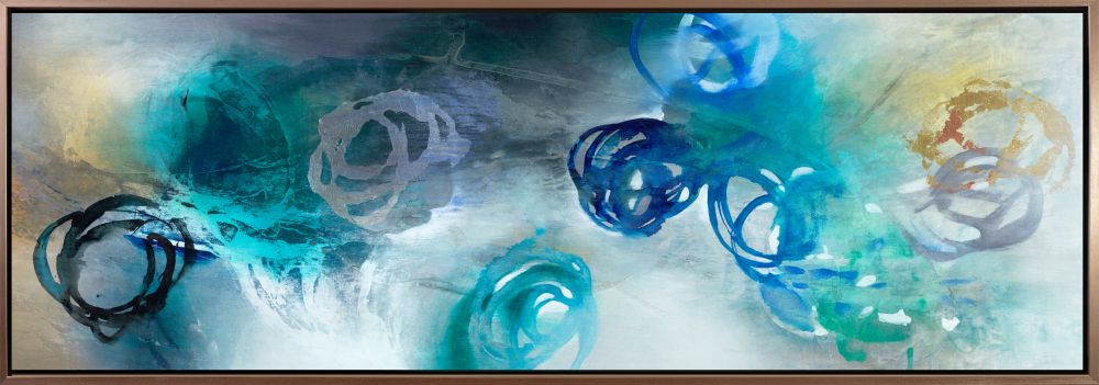 Water Roses I Canvas Art 20" x 60"