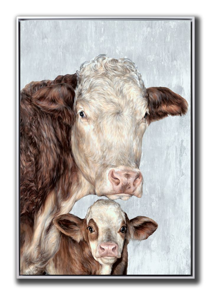 Cow Family Canvas Art 30" x 45"