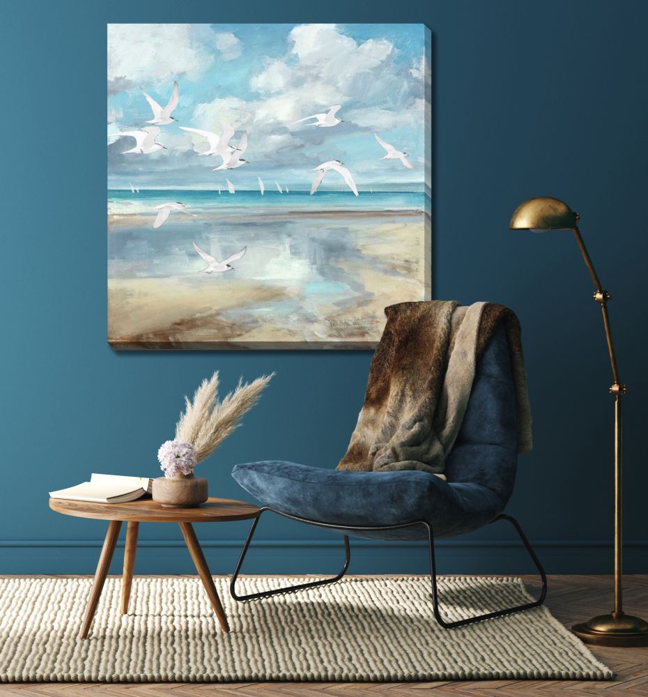 Shore Birds Canvas Art 36" x 36"