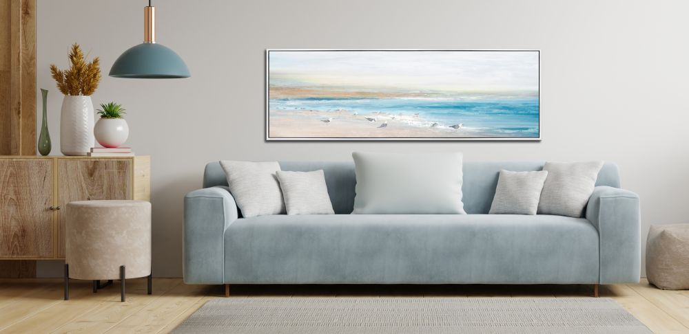 Rest at Shore Canvas Art 20" x 60"