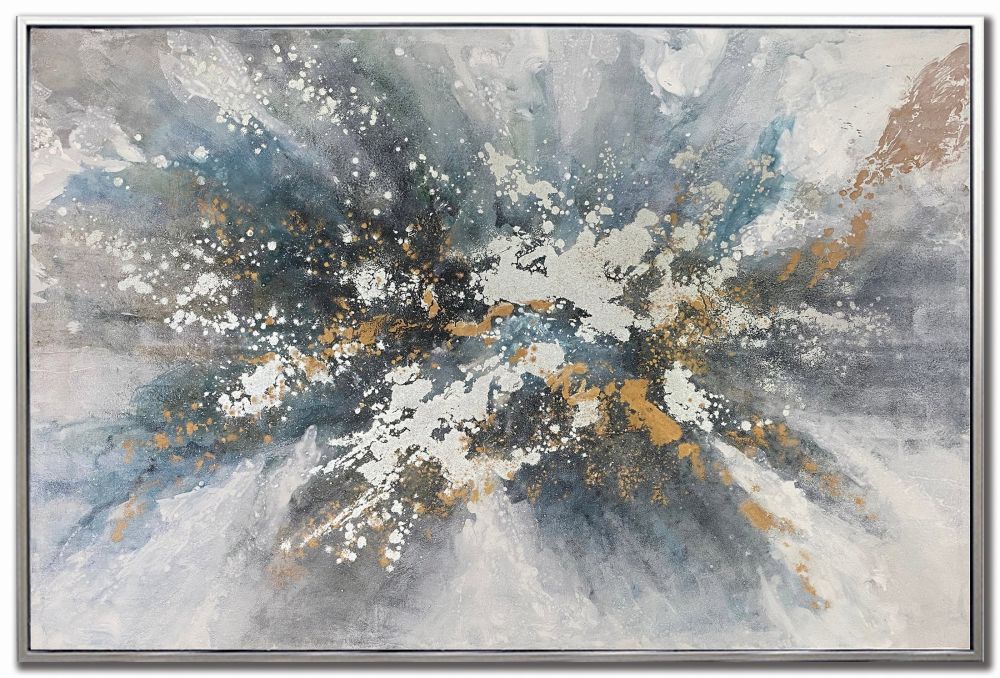 Dimensional Burst Oil Painting 46" x 70"