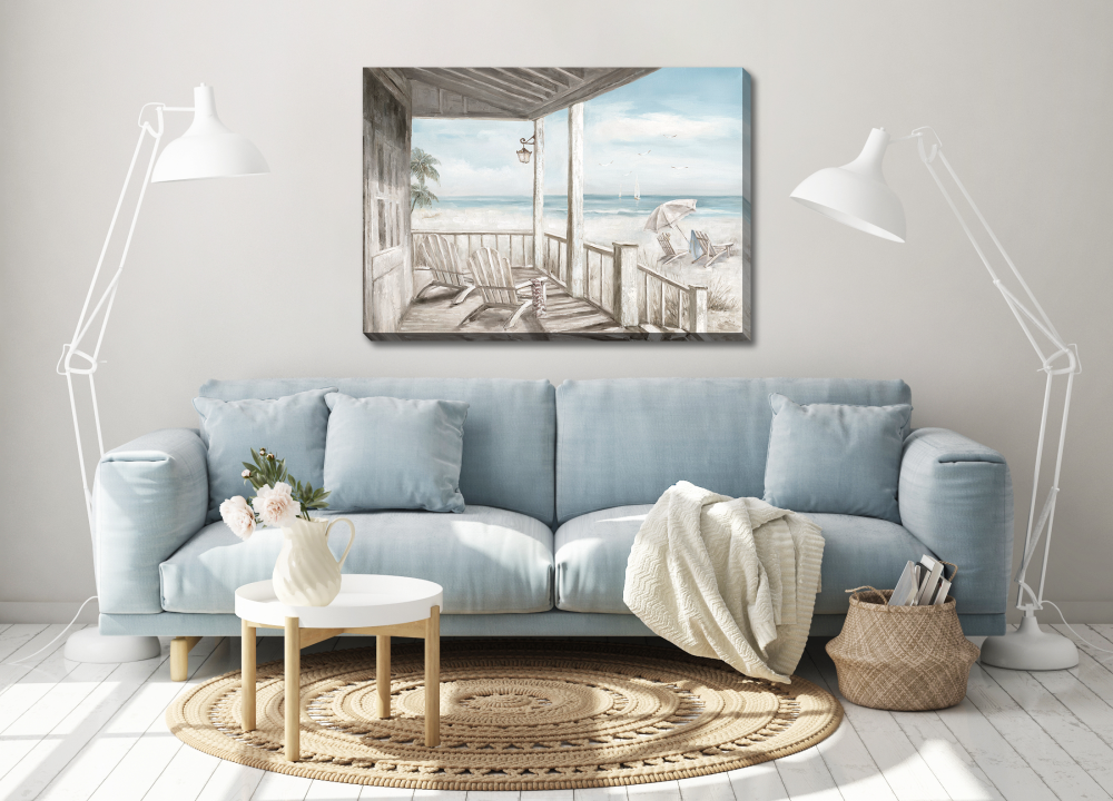 Morning at the Beach Canvas Art 28" x 40"