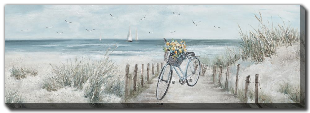 Beach Bike Canvas Art 20" x 60"