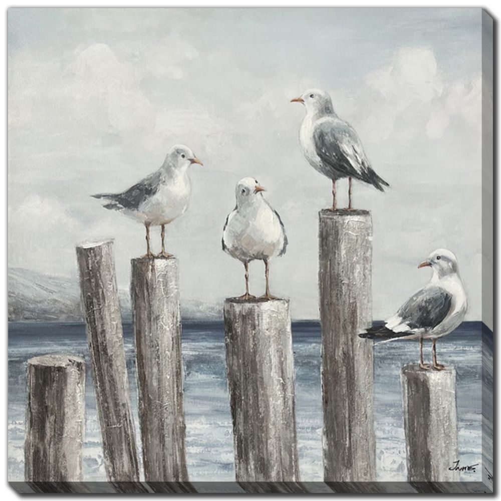 Coastal Quartet Canvas Art 30 X 30