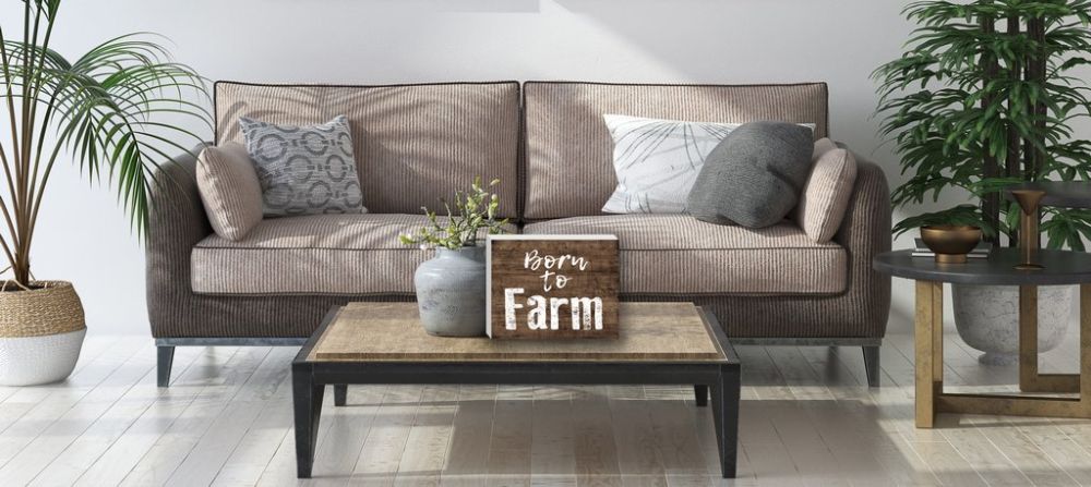 Born to Farm typography art 7" x 9"
