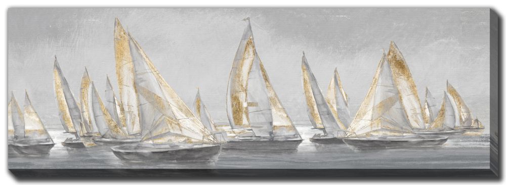 Sailing Horizon Canvas Art 20" x 60"