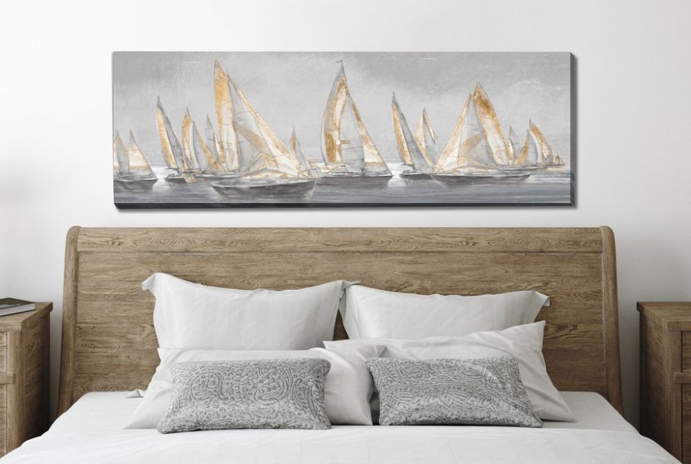 Sailing Horizon Canvas Art 20" x 60"