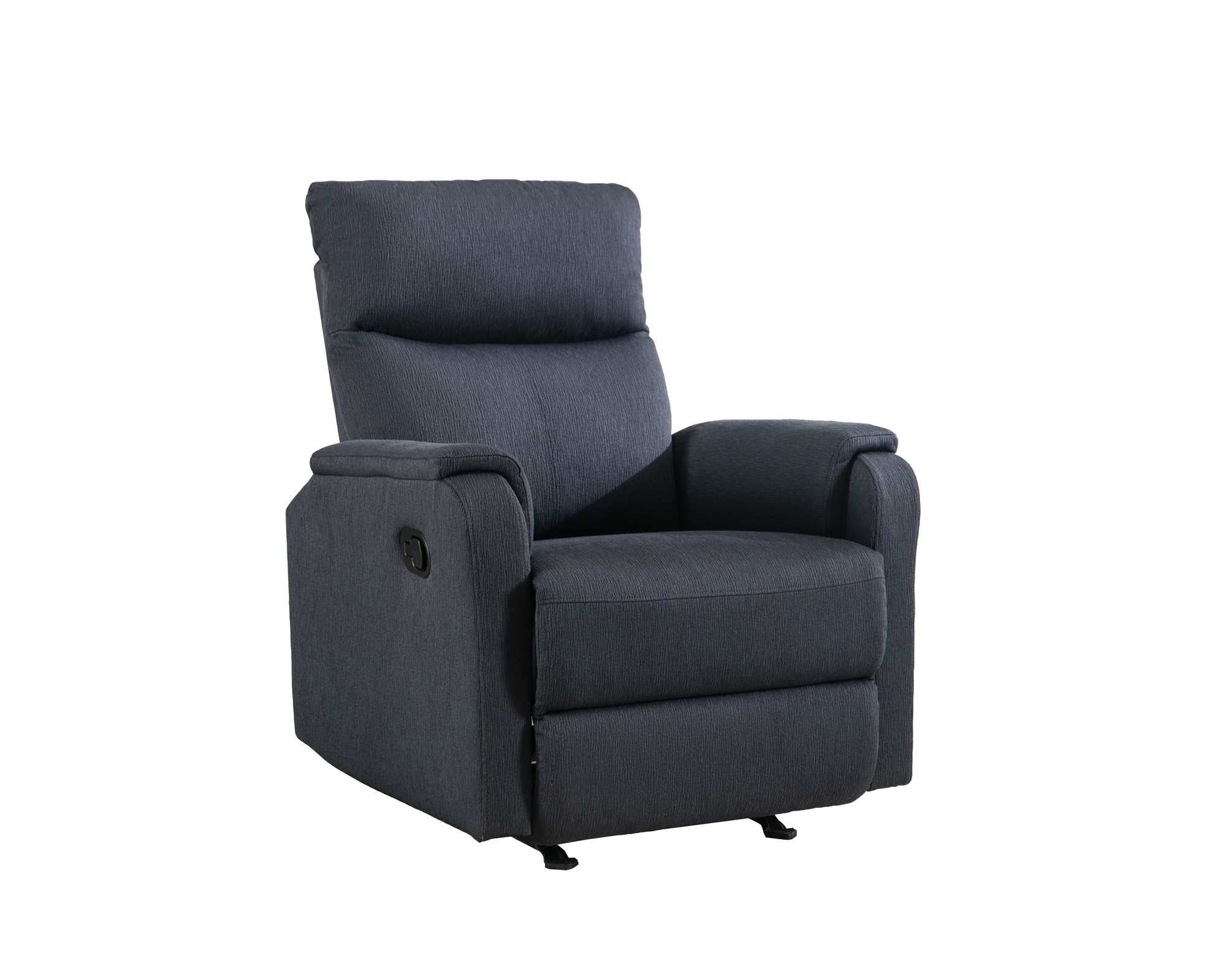 Adam Manual Rocker Recliner Chair Navy Blue 99066