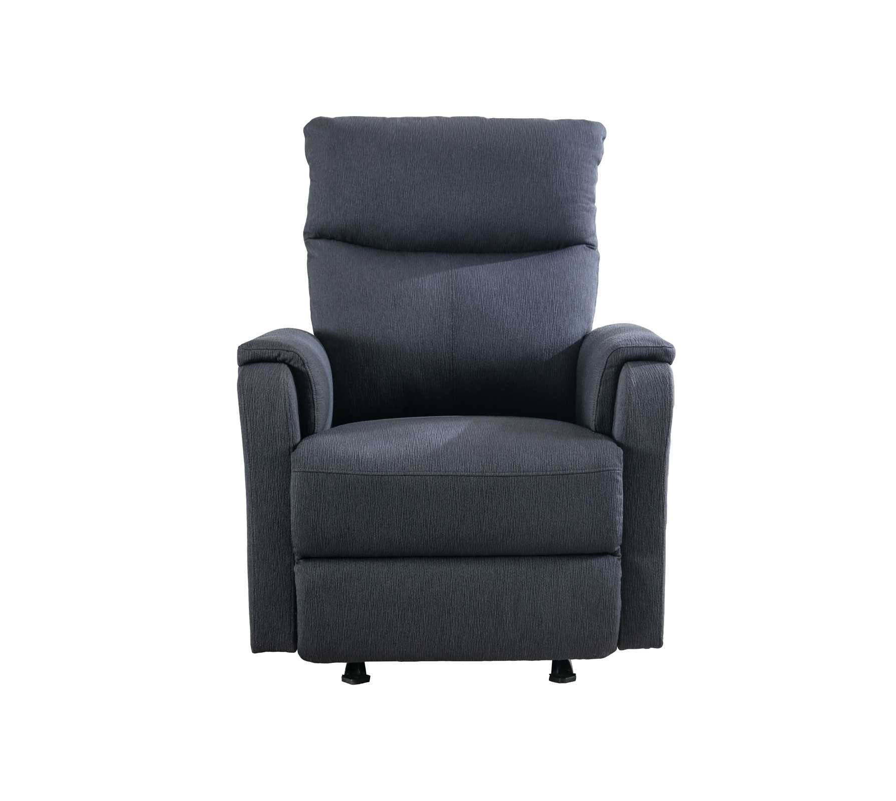 Adam Manual Rocker Recliner Chair Navy Blue 99066