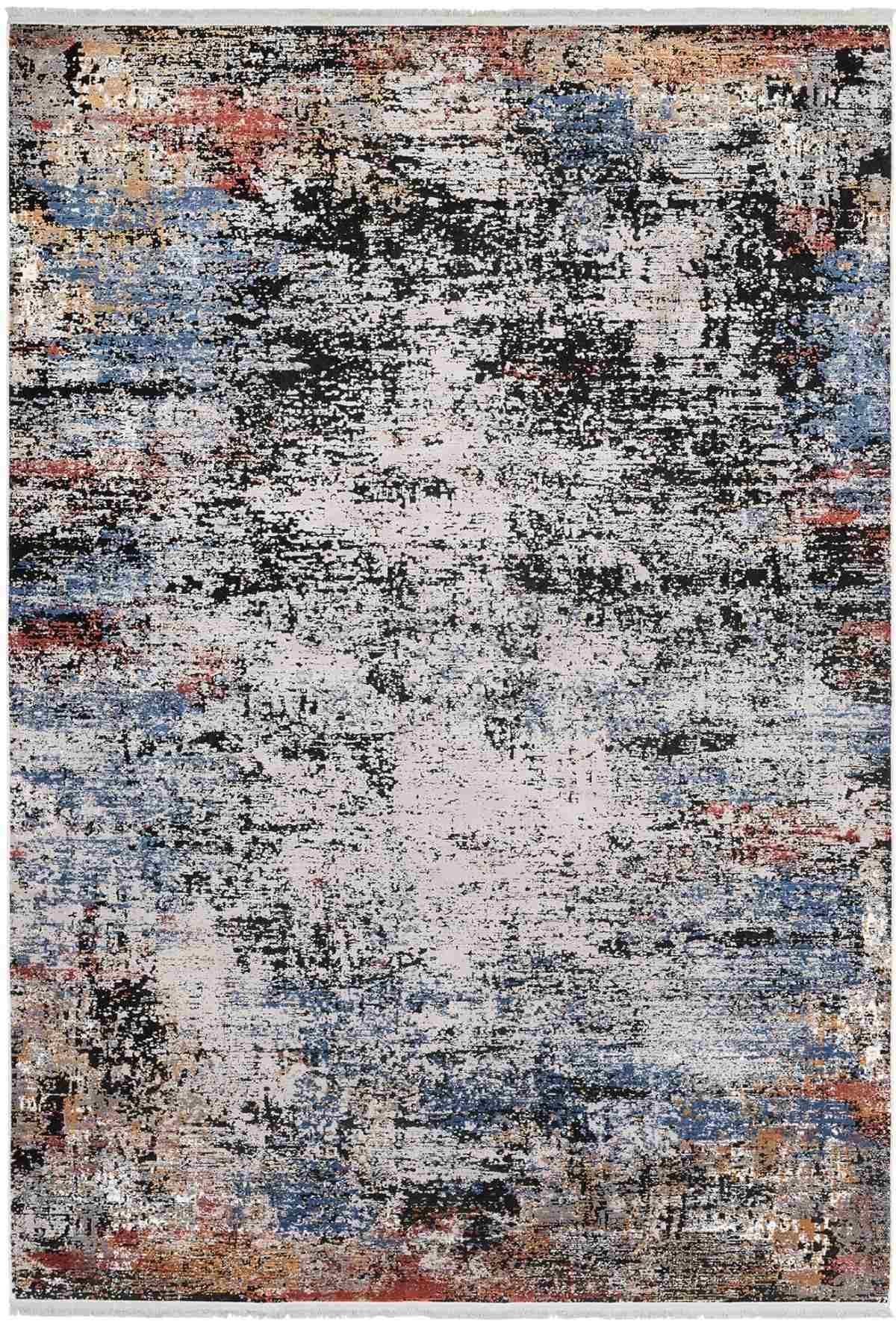 Aden Rugs Collection B. Black - L. Gray 6984A